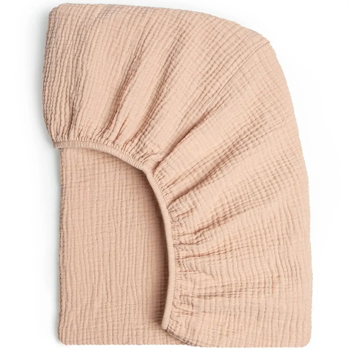 Sábana Ajustable de Muselina de Algodón para Bebé