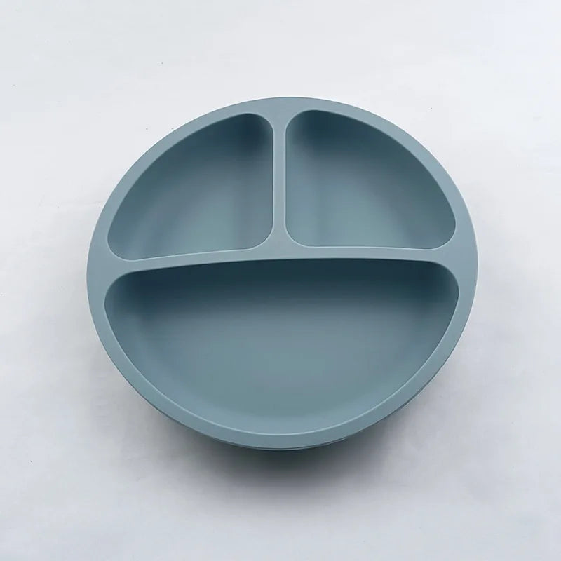 Plato de Silicona para Bebé Antideslizante con Ventosa