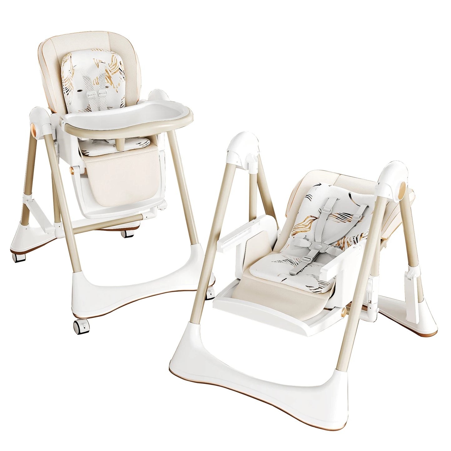 Trona Evolutiva de Metal 2 en 1 para Bebés Unisex