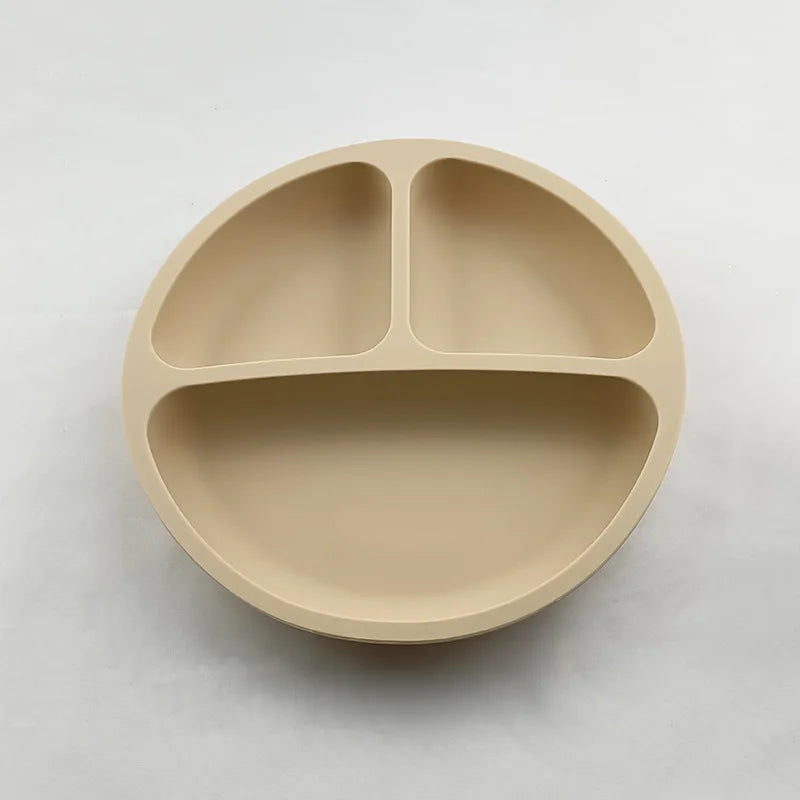 Plato de Silicona para Bebé Antideslizante con Ventosa