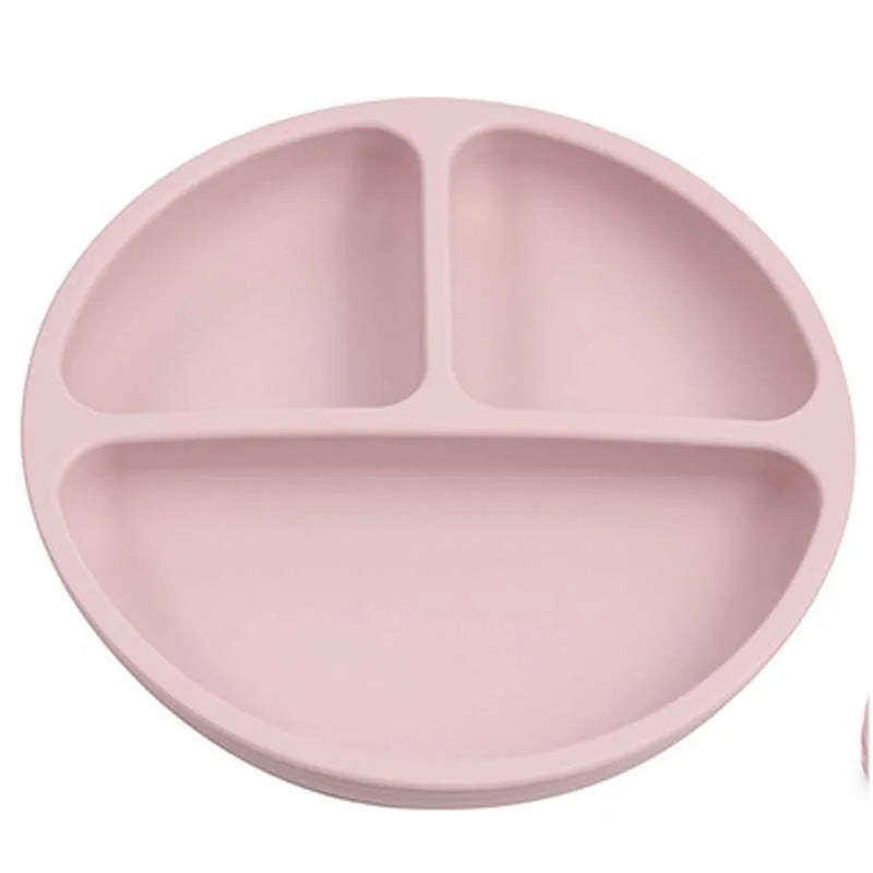 Plato de Silicona para Bebé Antideslizante con Ventosa
