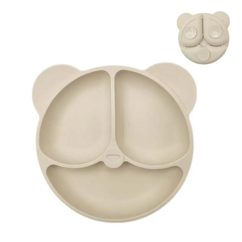 Plato de Silicona para Bebé Antideslizante con Ventosa