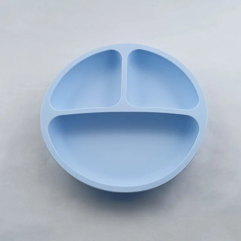Plato de Silicona para Bebé Antideslizante con Ventosa