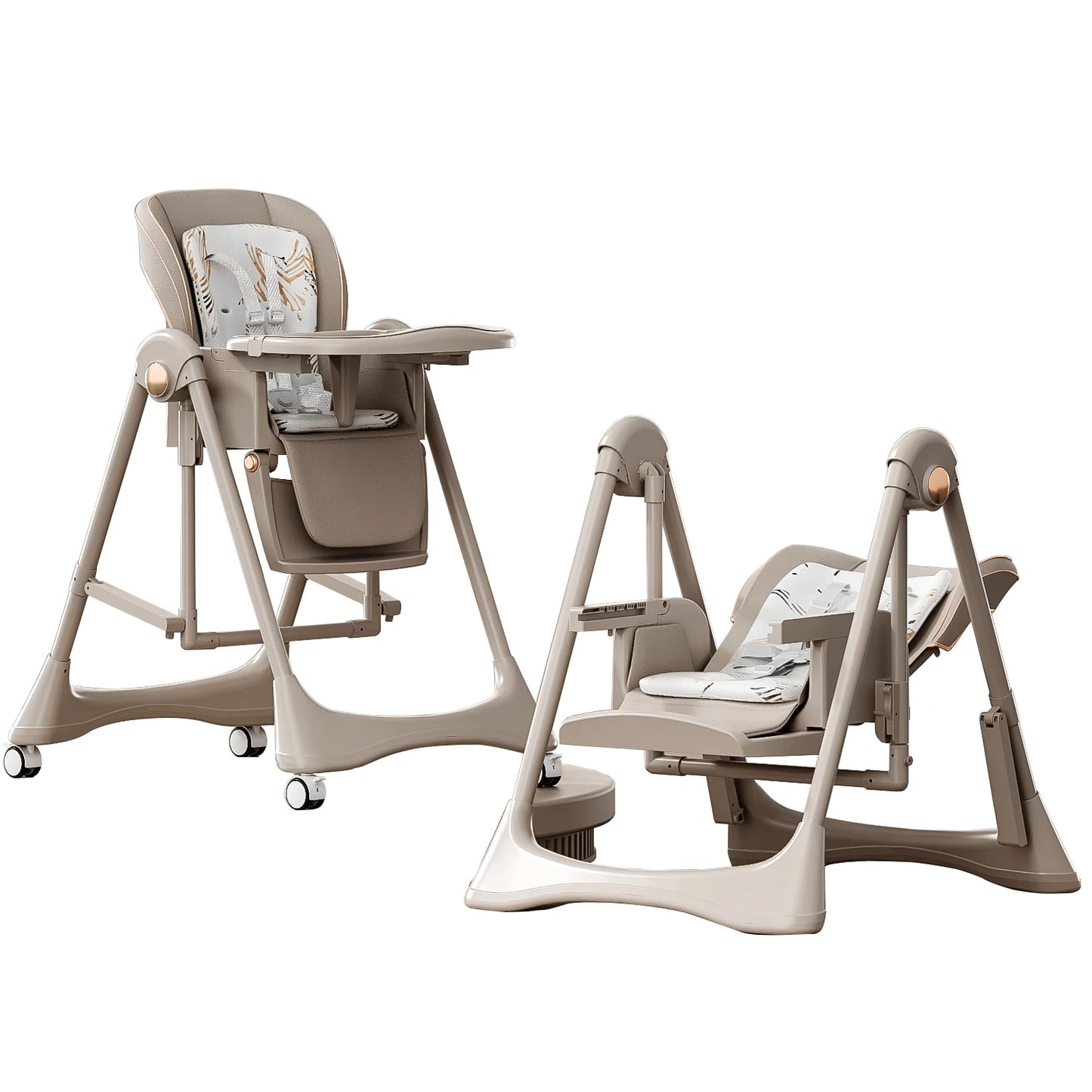 Trona Evolutiva de Metal 2 en 1 para Bebés Unisex