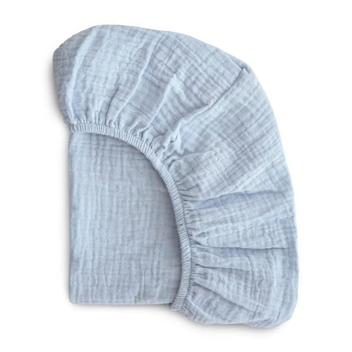 Sábana Ajustable de Muselina de Algodón para Bebé