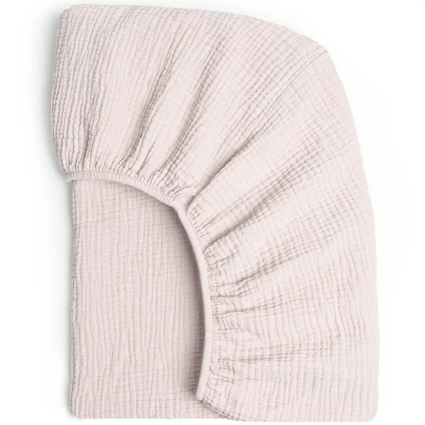 Sábana Ajustable de Muselina de Algodón para Bebé