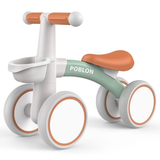 Bicicleta de Equilibrio de 4 Ruedas para Bebés de 12 a 24 Meses – Sin Pedales