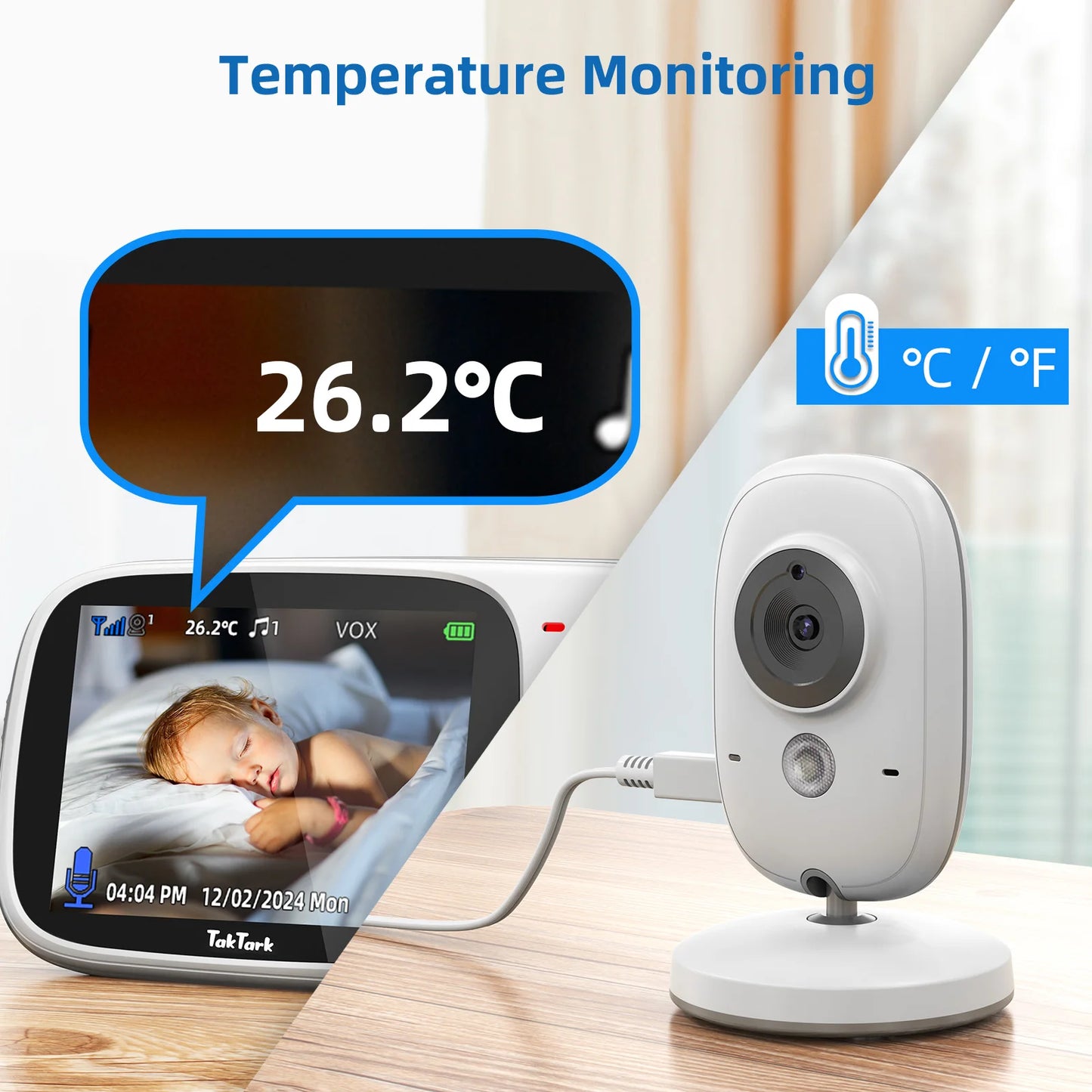 Camara TakTark 3.2" Wireless Video Baby Monitor