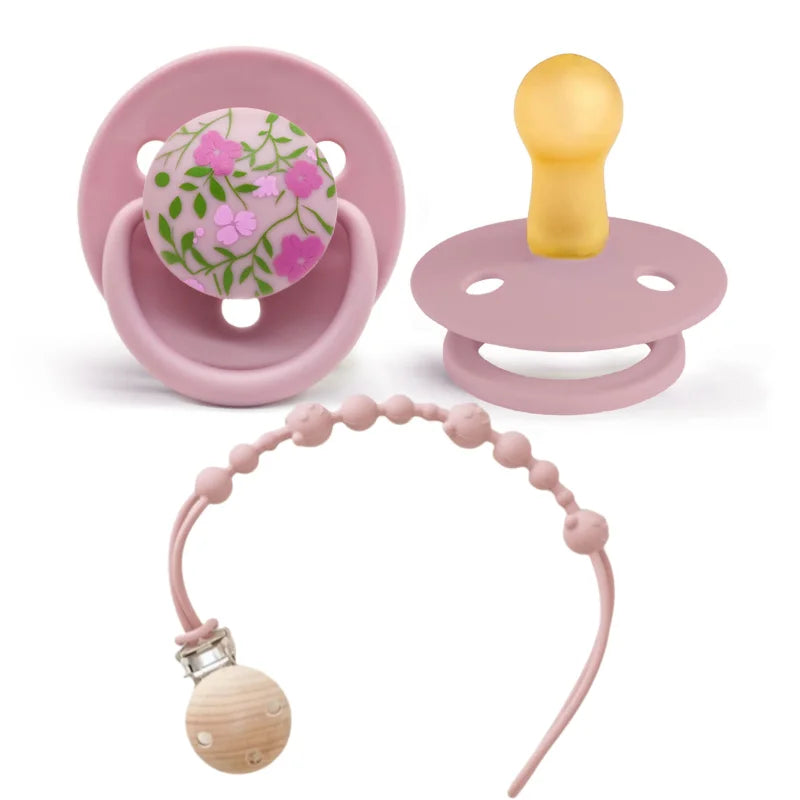 Chupete de Silicona para Bebé + Cadena